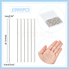 Unicraftale 1000Pcs 304 Stainless Steel Flat Head Pins STAS-UN0054-05-3