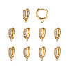 Eco-Friendly Brass Earring Hoops Findings KK-TA0007-40-1
