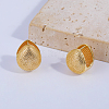 Teardrop Brass Hoop Earrings IB1799-1