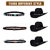 SUPERFINDINGS 3Pcs 3 Style Imitation Leather Southwestern Cowboy Hat Belt FIND-FH0006-60-4