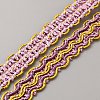 Polyester Wavy Lace Ribbon OCOR-WH0078-208-1