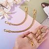 3Pcs 3 Styles 304 Stainless Steel Twisted Chain Bag Extender Chains FIND-TA00002-5