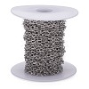 Tarnish Resistant 304 Stainless Steel Cable Chains CHS-K001-96-3.5mm-6