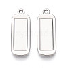 304 Stainless Steel Pendant Cabochon Settings STAS-N108-64P-1
