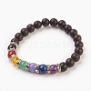 Natural Gemstone Stretch Bracelets BJEW-JB03824-01-1