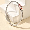 304 Stainless Steel Hinged Bangles for Women BJEW-F474-37P-02-1