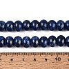 Opaque Baking Paint Glass Beads Strands GLAA-Q110-03A-13-4