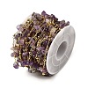 Handmade Natural Amethyst Chip Beaded Chains CHC-F020-09G-10-3
