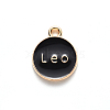 Alloy Enamel Pendants ENAM-S124-01B-08G-3