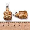 Natural Picture Jasper Pendants G-B127-06P-08-3