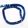 Electroplate Non-magnetic Synthetic Hematite Heishi Beads Strands X-G-J171A-4x4mm-07-2