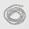 Electroplate Glass Bead Strands GR4MMY-07S-3