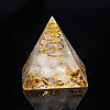 Orgonite Pyramid Resin Display Decorations G-PW0005-05A-1