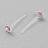 Resin Stud Earring Finding RESI-WH20001-08E-2