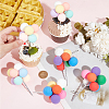 6Pcs 2 Colors Foam Cake Insert Card Decoration AJEW-SC0002-74-3