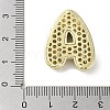 Rack Plating Brass Micro Pave Clear Cubic Zirconia Pendants X-KK-R163-05A-G-3