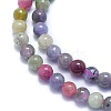 Natural Tanzanite Stone & Tourmaline Beads Strands G-K310-C09-4mm-3