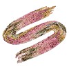 Gradient Color Natural Multicolor Tourmaline Beads Strands G-D110-C02-02-6
