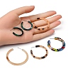 4Pairs 4 Style Cellulose Acetate(Resin) Half Hoop Earrings for Women EJEW-FS0001-02-3