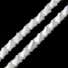 Electroplated Glass Beads Strands GLAA-G092-A-03-2