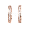 925 Sterling Silver Twister Clasps STER-E056-026RG-A-2