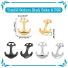 Unicraftale 9Pcs 3 Colors Ion Plating(IP) 304 Stainless Steel Hook Clasps STAS-UN0048-09-4