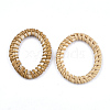 Handmade Reed Cane/Rattan Woven Linking Rings X-WOVE-T005-18A-2