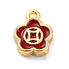 Brass Enamel Charms KK-A240-07G-1