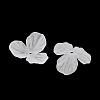 3-Petal Frosted Acrylic Bead Caps SACR-F016-01C-2