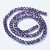 Electroplate Glass Beads Strands EGLA-A044-T3mm-B15-2