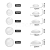 150 Pcs 5 Styles Transparent Glass Cabochons GGLA-SZ0001-26-1