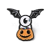 Halloween Alloy Enamel Brooch for Backpack Clothing JEWB-D015-03D-EB-1