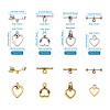 Tibetan Style Alloy Toggle Clasps PALLOY-TA0001-89-RS-23