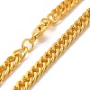 Iron Cuban Link Chain Necklaces for Women Men NJEW-A028-01E-G-2