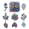 32Pcs 8 Style Alloy Pendants FIND-LS0001-19MC-1