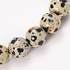 Natural Dalmatian Jasper Beaded Stretch Bracelets BJEW-Q692-51-8mm-2