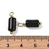 Natural Obsidian Cloumn Pendants STAS-H221-04G-08-3