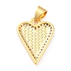 Brass Clear Cubic Zirconia Pendants KK-J276-12G-3