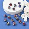 Polymer Clay Pave Rhinestone Beads RB-Q197-10mm-30-5