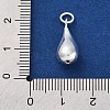 925 Sterling Silver Teardrop Pendants STER-G045-16S-3