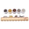 5 Box Iron Round Spacer Beads IFIN-X0001-03-B-WH-2