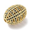 Rack Plating Brass Micro Pave Cubic Zirconia Beads KK-L224-024G-2