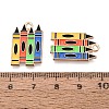 Alloy Enamel Pendants ENAM-Q004-01KCG-27-3