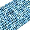 Dyed Natural Map Stone Beads Strands G-P575-A21-6x4mm-02-2