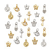 24 Pcs 12 Styles Cubic Zirconia Pendants KK-PJ0001-11-2