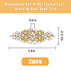 SUPERFINDINGS 2Pcs Alloy with Rhinestone Sewing Decorate DIY-FH0006-82G-2