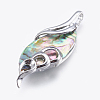 Abalone Shell/Paua Shell Big Pendants SSHEL-P014-23-1