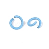 Spray Painted Iron Open Jump Rings IFIN-T017-04C-04-2