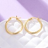 Brass Hoop Earrings for Women EJEW-I270-13A-G-2