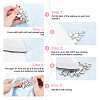 8Pcs Glass Cabochons(Hot Melt Adhesive On The Back) GGLA-FG0001-07B-4
